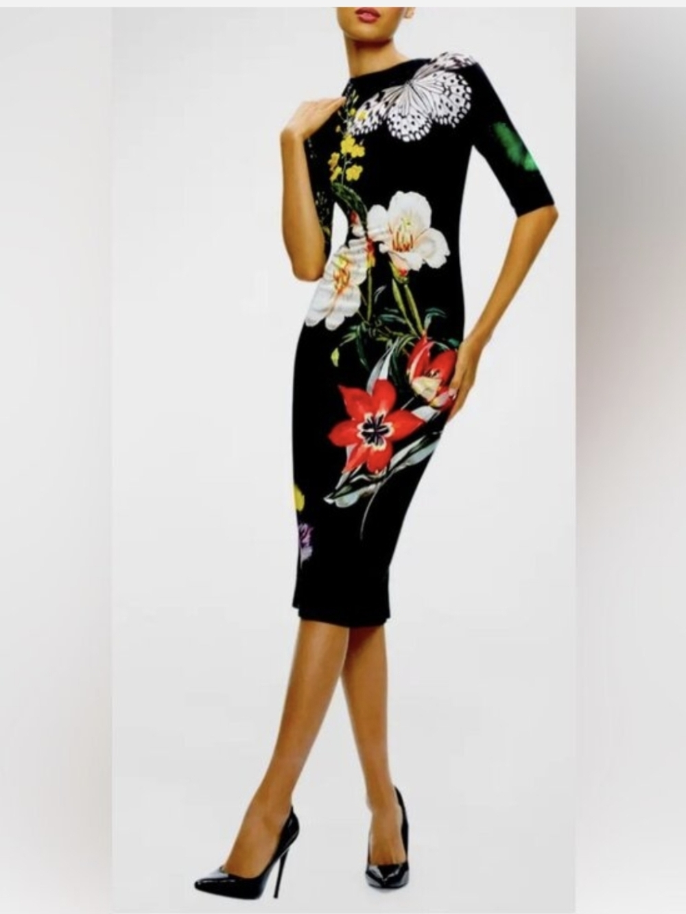 Alice And Olivia Dress/Delora butterfly flower - Picture 11 of 12